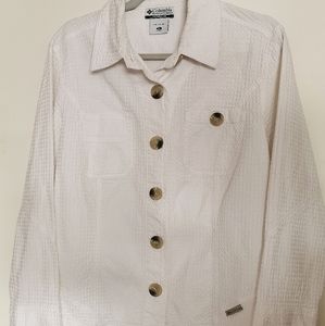 Columbia button down cotton blouse